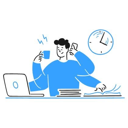 Sales rep on a live video call receiving discreet real-time AI sales coaching prompts during a discovery call
